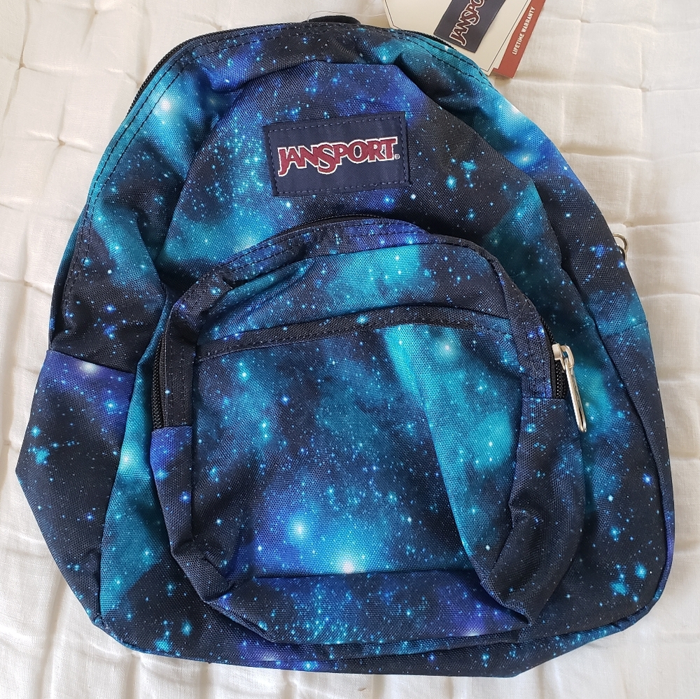 Nwt Jansport Mini Festival Galaxy Space Backpack